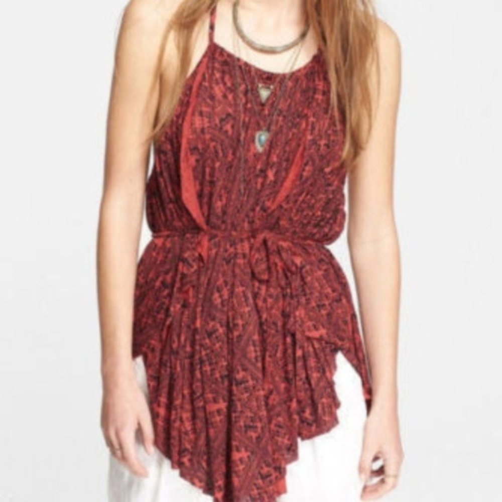 Free People | Trapeze Bohemian Tunic Tank Top M